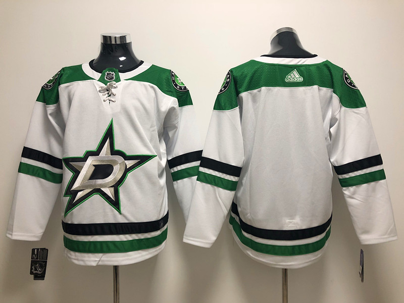 Men's Dallas Stars White Blank Jersey